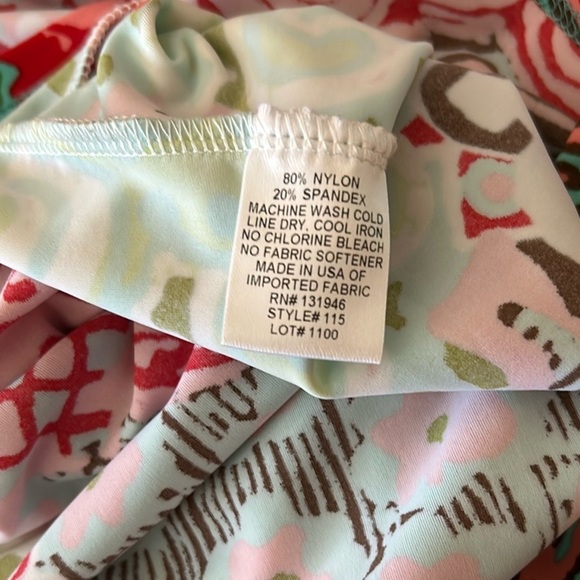 Jude Connally Abstract Medallion Print Coral Green Sz 14 Sheath Mini Dress USA - Picture 14 of 15